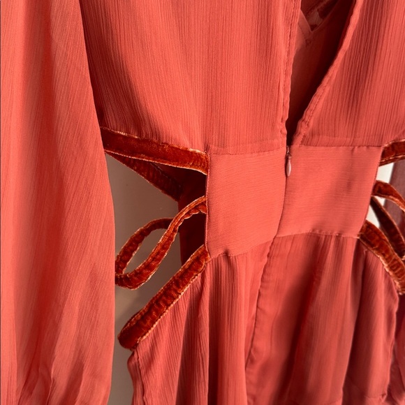 ASOS Rust Red Geometric Dress - Picture 3 of 4